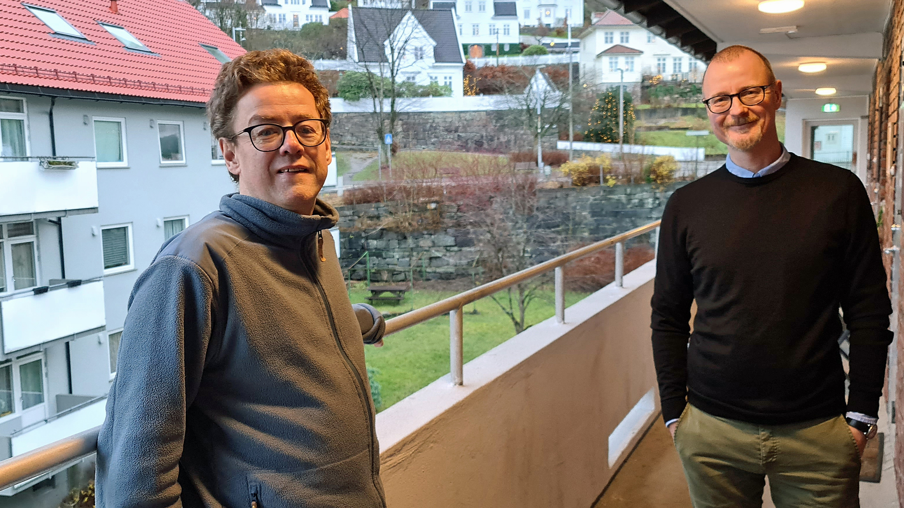 Sølve og jobbspesialist Andreas. Foto: Jarle Eknes