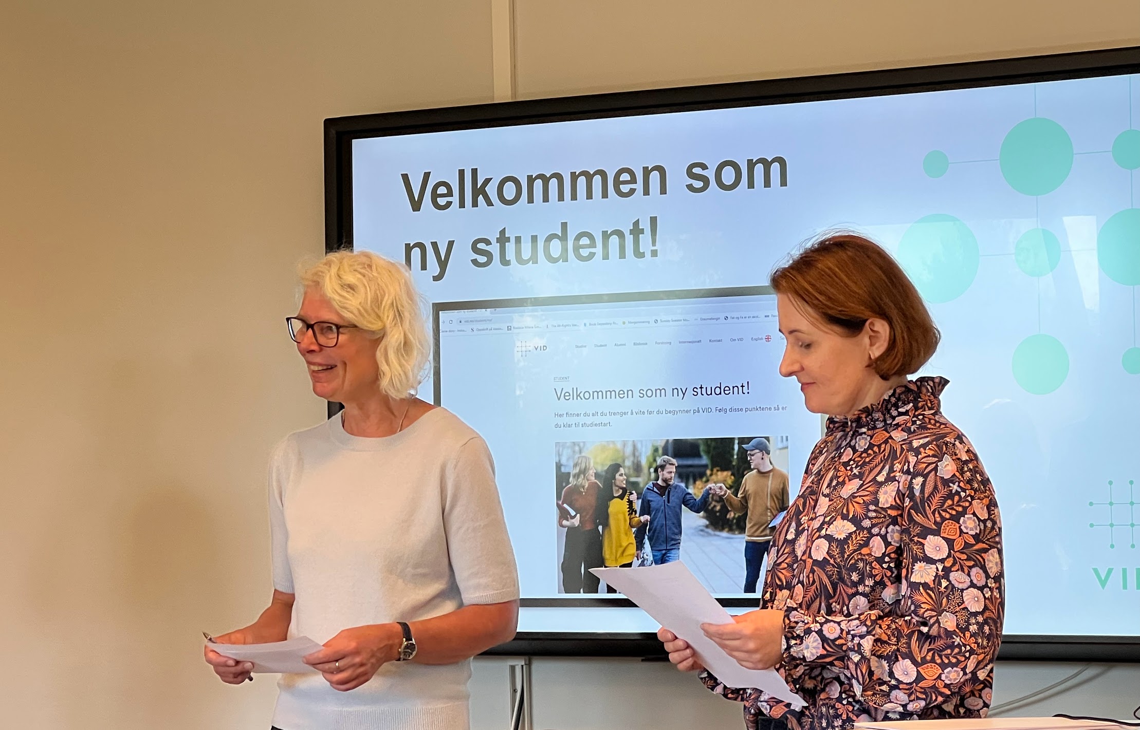 Inger Marie og Anna er fagansvarlige for studiet