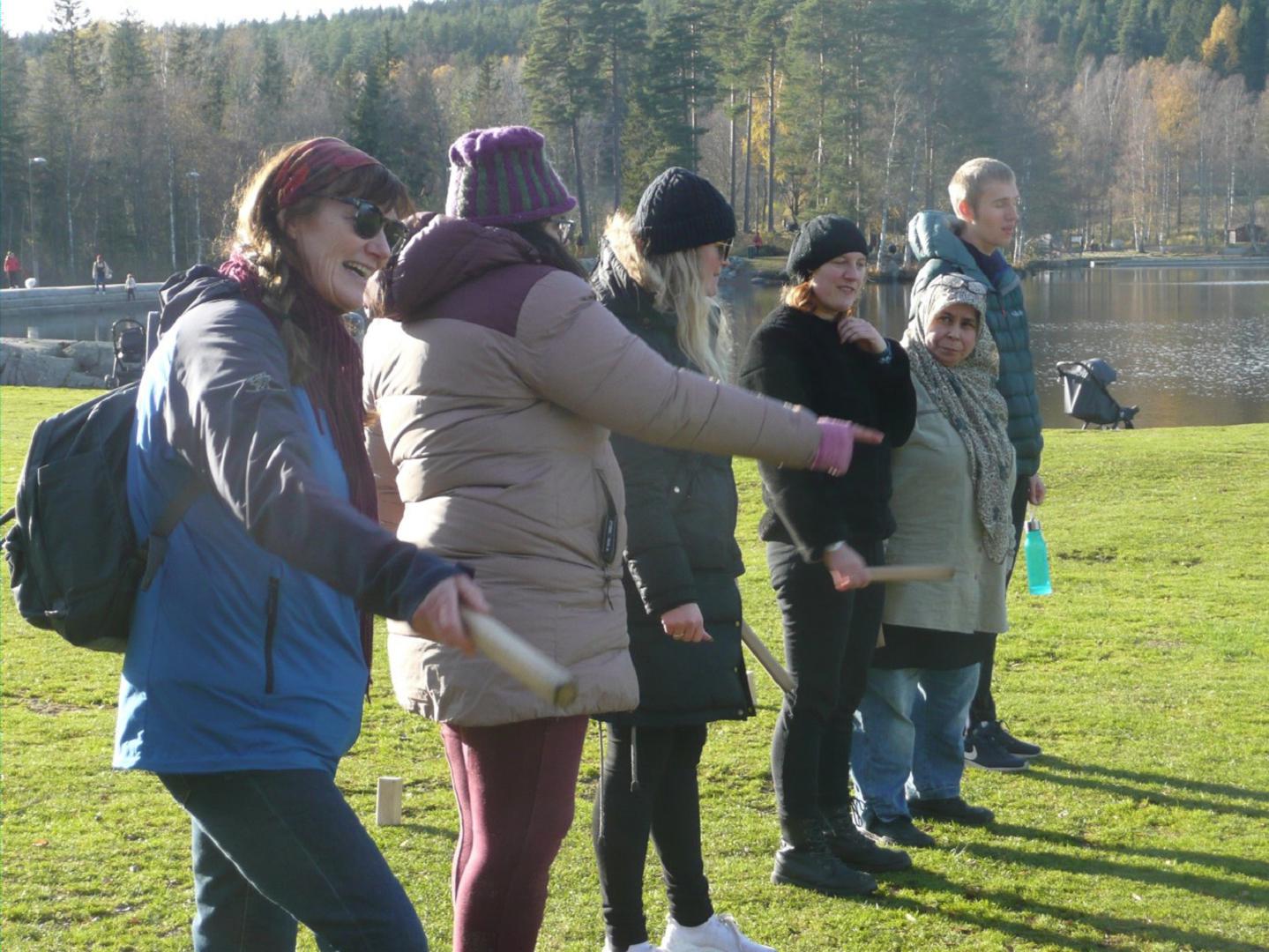 Sosial samling på Sognsvann. Foto: Emanuel Lie